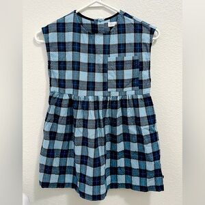 Zara 6T girls blue plaid dress